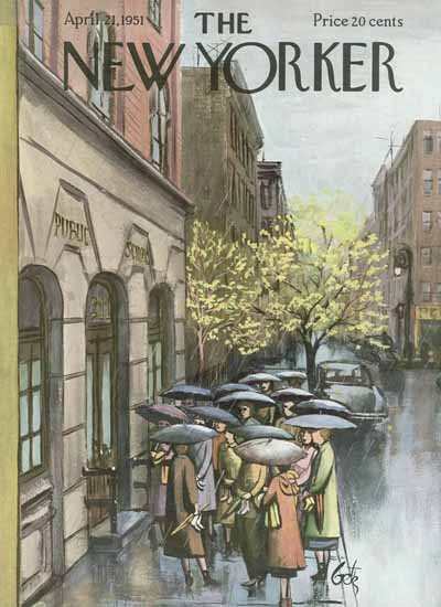 Arthur Getz The New Yorker 1951_04_21 Copyright | The New Yorker Graphic Art Covers 1946-1970