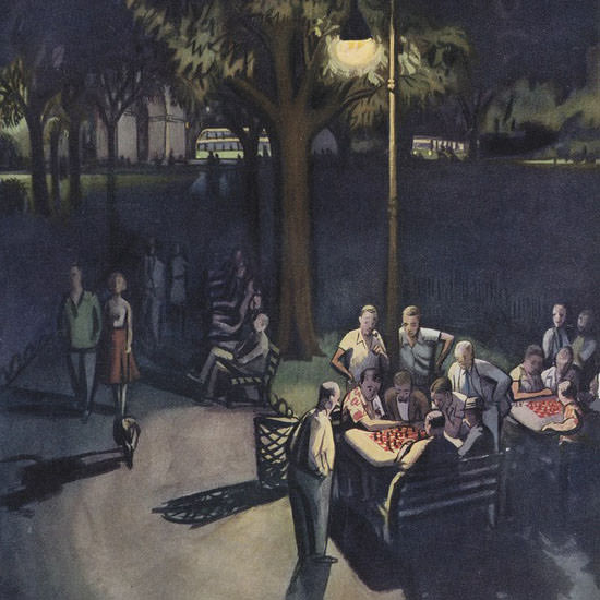 Arthur Getz The New Yorker 1953_07_18 Copyright crop | Best of 1950s Ad and Cover Art