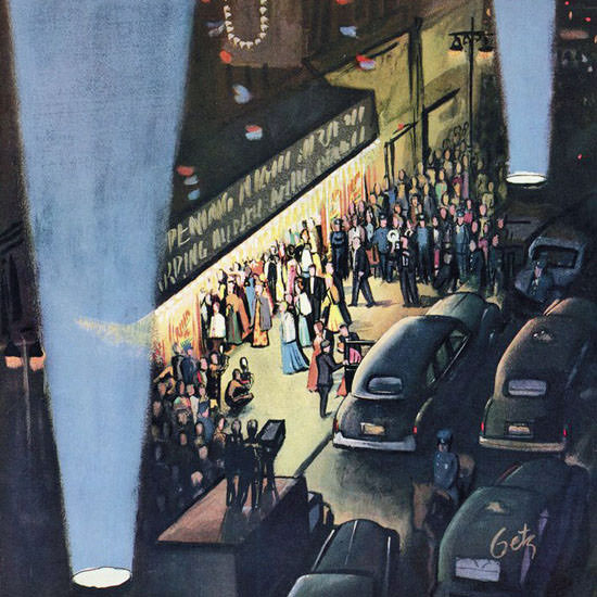 Arthur Getz The New Yorker 1953_09_26 Copyright crop | Best of Vintage Cover Art 1900-1970