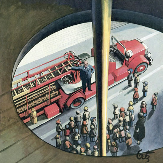 Arthur Getz The New Yorker 1953_11_07 Copyright crop | Best of 1950s Ad and Cover Art