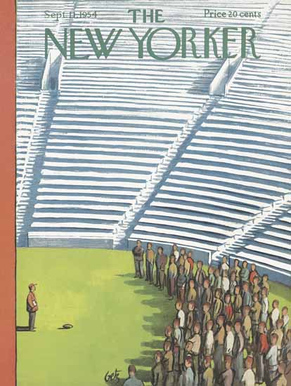 Arthur Getz The New Yorker 1954_09_11 Copyright | The New Yorker Graphic Art Covers 1946-1970