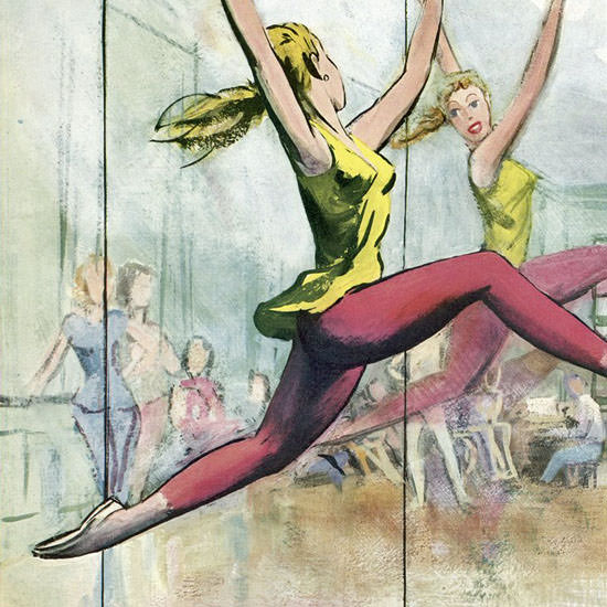 Arthur Getz The New Yorker 1955_10_15 Copyright crop | Best of 1950s Ad and Cover Art