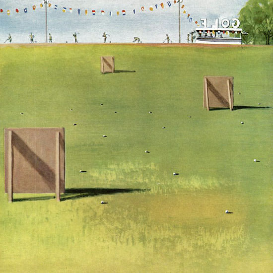 Arthur Getz The New Yorker 1956_05_26 Copyright crop | Best of Vintage Cover Art 1900-1970