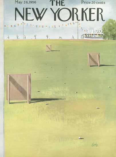 Arthur Getz The New Yorker 1956_05_26 Copyright | New Yorker -1970 Arthur Getz The New Yorker 1956_05_26 Copyright | The New Yorker Graphic Art Covers 1946-1970