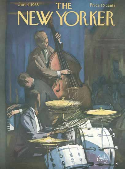 Arthur Getz The New Yorker 1958_01_04 Copyright | The New Yorker Graphic Art Covers 1946-1970