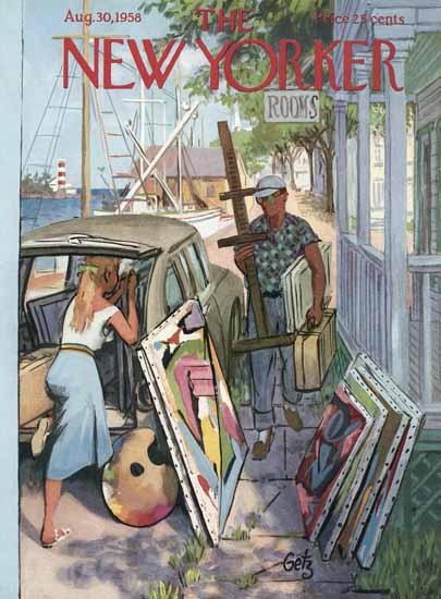 Arthur Getz The New Yorker 1958_08_30 Copyright | The New Yorker Graphic Art Covers 1946-1970