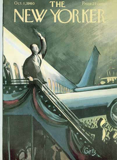 Arthur Getz The New Yorker 1960_10_01 Copyright | New Yorker -1970 Arthur Getz The New Yorker 1960_10_01 Copyright | The New Yorker Graphic Art Covers 1946-1970