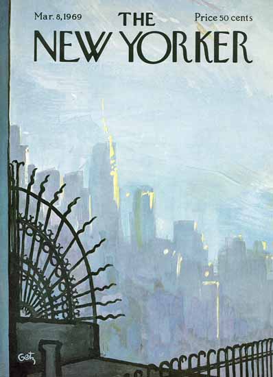 Arthur Getz The New Yorker 1969_03_08 Copyright | The New Yorker Graphic Art Covers 1946-1970