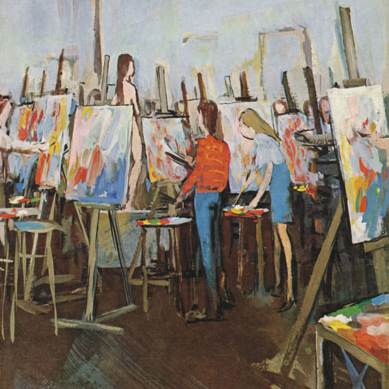 Arthur Getz The New Yorker 1970_05_02 Copyright crop | Best of 1960s Ad and Cover Art