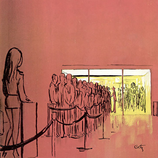 Arthur Getz The New Yorker 1970_10_10 Copyright crop | Best of Vintage Cover Art 1900-1970