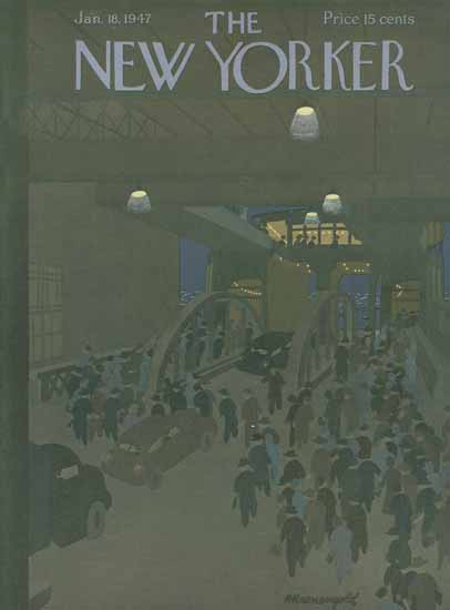 Arthur K Kronengold The New Yorker 1947_01_18 Copyright | The New Yorker Graphic Art Covers 1946-1970