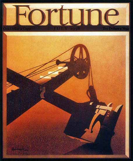 Arthur Radebaugh Fortune Magazine July 1938 Copyright | Fortune Magazine Graphic Art Covers 1930-1959