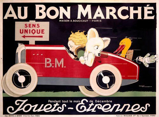 Au Bon Marche Paris Jouets Etrennes Toys | Vintage Ad and Cover Art 1891-1970