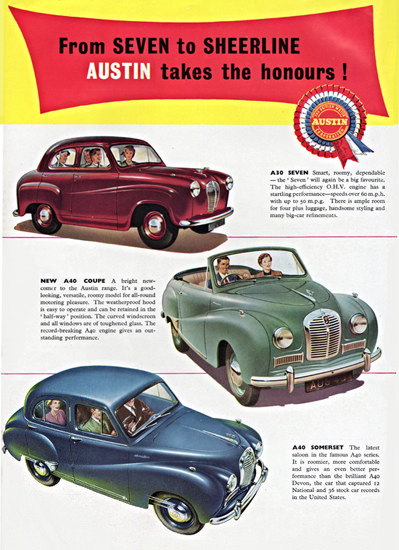 Austin A30 Seven N A40 Coupe Somerset 1953 | Vintage Cars 1891-1970