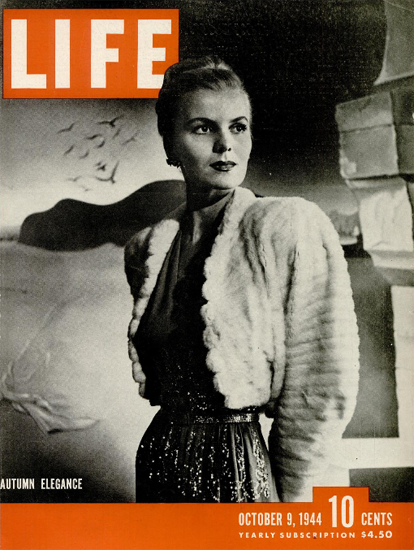 Autumn Elegance 9 Oct 1944 Copyright Life Magazine | Life Magazine BW Photo Covers 1936-1970