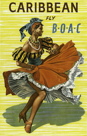 BOAC Caribbean Dancer | Sex Appeal Vintage Ads and Covers 1891-1970