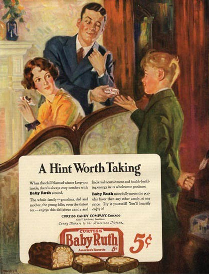 Baby Ruth Candybar Chicago | Vintage Ad and Cover Art 1891-1970
