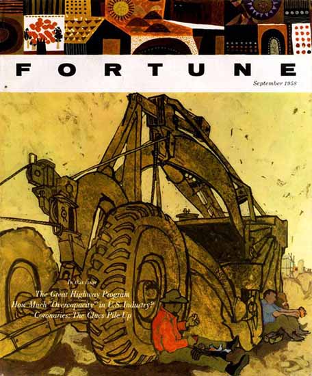 Barry Geller Fortune Magazine September 1958 Copyright | Fortune Magazine Graphic Art Covers 1930-1959