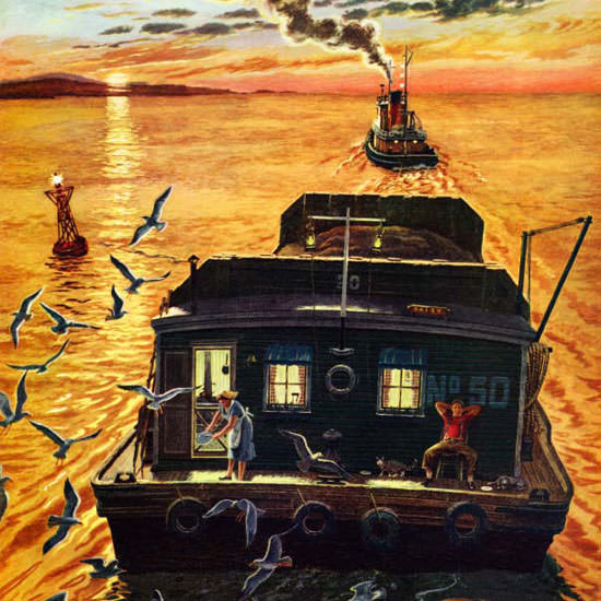 Ben Kimberly Prins Saturday Evening Post 1957_04_06 Copyright crop | Best of Vintage Cover Art 1900-1970