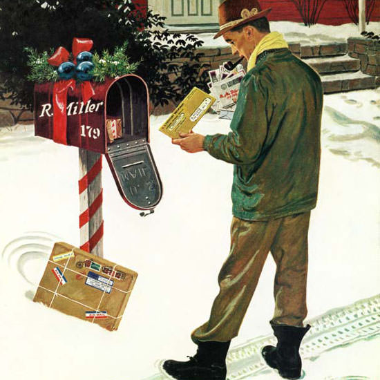 Ben Kimberly Prins Saturday Evening Post IRS 1960_12_17 Copyright crop | Best of Vintage Cover Art 1900-1970