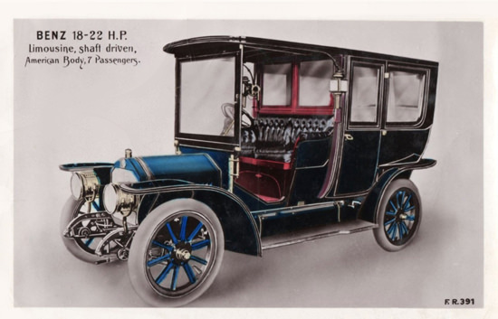 Benz 22 HP Seven P Limousine 1910 | Vintage Cars 1891-1970