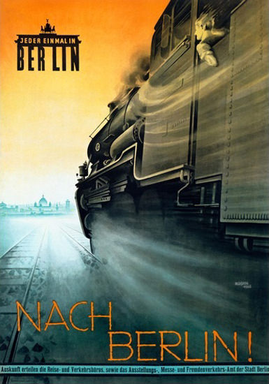 Berlin Jeder Einmal In Berlin 1926 Fritz Rosen | Vintage Travel Posters 1891-1970