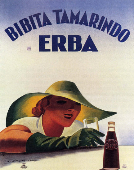 Bibita Tamarindo Erba Softdrink Italy Italia | Sex Appeal Vintage Ads and Covers 1891-1970