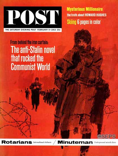 Bill Whittingham Saturday Evening Post Behind Iron Curtain 1963_02_09 | The Saturday Evening Post Graphic Art Covers 1931-1969