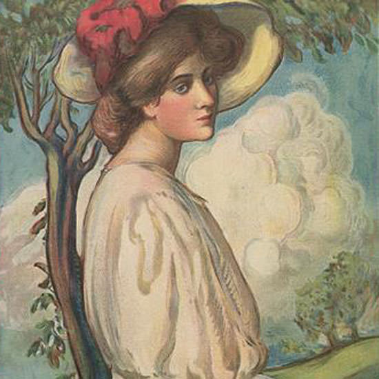 Boardman Robinson Vogue Cover 1906-02-22 Copyright crop | Best of 1891-1919 Ad and Cover Art