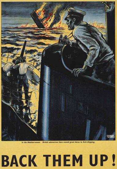British Armed Forces Back Them Up 16 | Vintage War Propaganda Posters 1891-1970