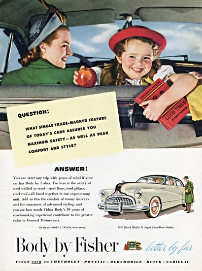 Buick 51 Super Sedan Body By Fisher 1947 | Vintage Cars 1891-1970
