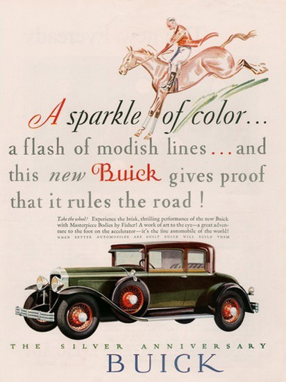 Buick Automobile Silver Anniversary Buick Horse | Vintage Cars 1891-1970