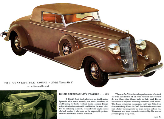 Buick Conv Coupe Model Ninety-Six C Rumble | Vintage Cars 1891-1970