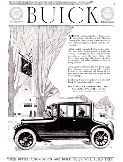 Buick Four P Coupe Flint 1921 | Vintage Cars 1891-1970