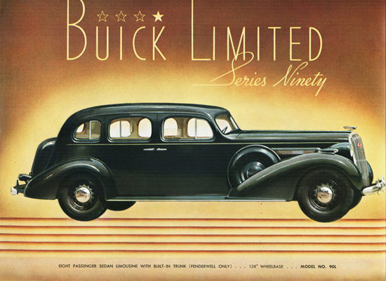 Buick Limited Series Ninety Sedan Limousine 1936 | Vintage Cars 1891-1970