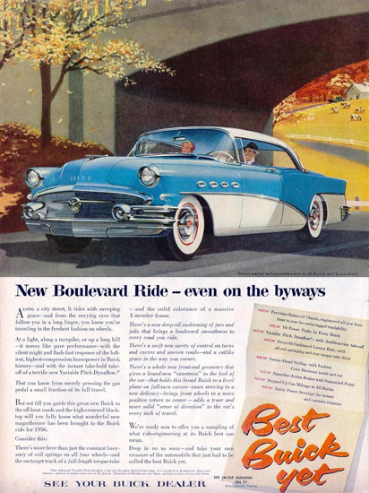 Buick New Boulevard Ride 1956 | Vintage Cars 1891-1970