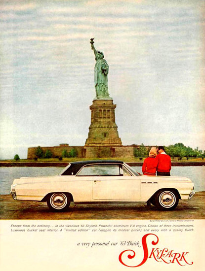 Buick Skylark Statue Of Liberty 1963 | Vintage Cars 1891-1970