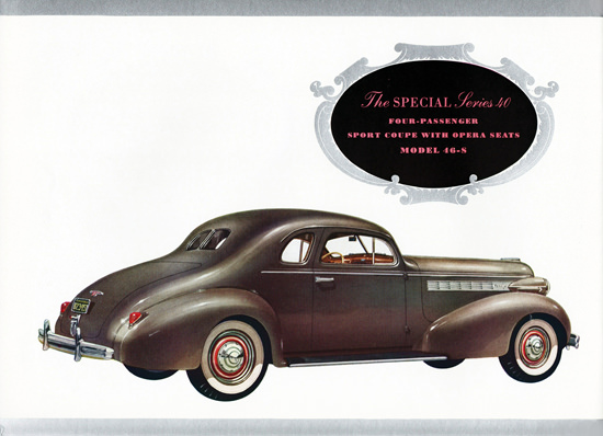 Buick Special Series 40 Sport Coupe 46S 1938 | Vintage Cars 1891-1970