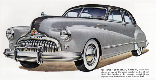 Buick Super Sedan Model 51 1948 | Vintage Cars 1891-1970