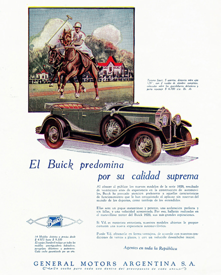Buick Turismo Sport 5 P 1929 Calidad Suprema | Vintage Cars 1891-1970
