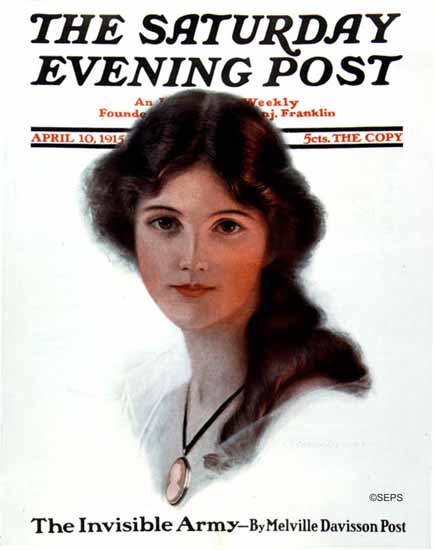 C Warde Traver Artist Saturday Evening Post 1915_04_10 | The Saturday Evening Post Graphic Art Covers 1892-1930