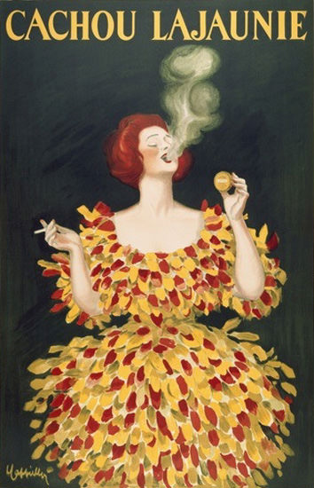 Cachou Lajaunie Smoking Girl | Sex Appeal Vintage Ads and Covers 1891-1970