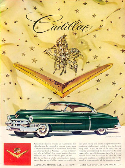 Cadillac And Jewels By Harry Winston 1953 | Vintage Cars 1891-1970
