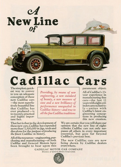 Cadillac Automobile A New Line | Vintage Cars 1891-1970