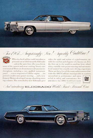 Cadillac Eldorado 1967 Worlds Finest Car | Vintage Cars 1891-1970