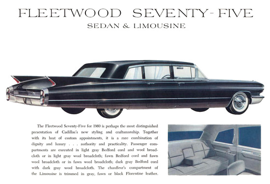 Cadillac Fleetwood Seventy-Five 1960 Black | Vintage Cars 1891-1970