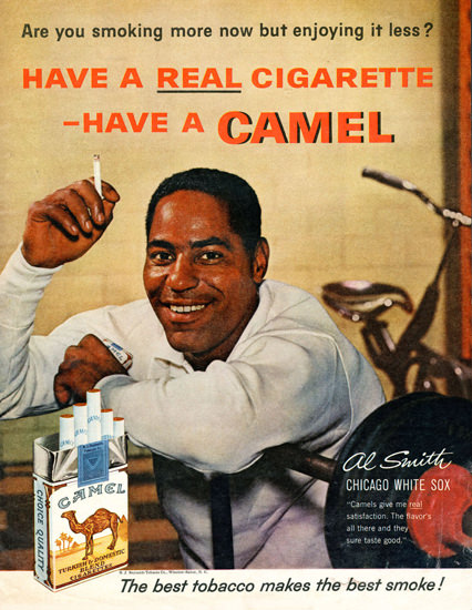 Camel Al Smith Chicago White Sox 1961 | Sex Appeal Vintage Ads and Covers 1891-1970