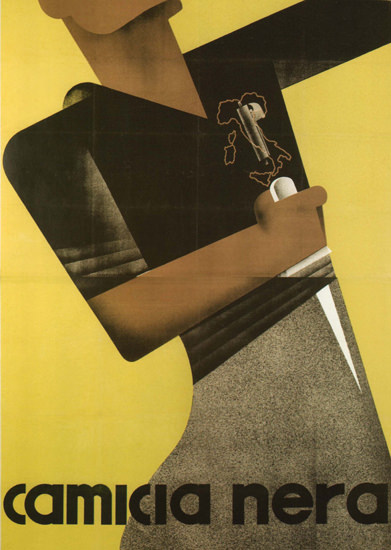 Camicia Nera Italy Italia | Vintage War Propaganda Posters 1891-1970