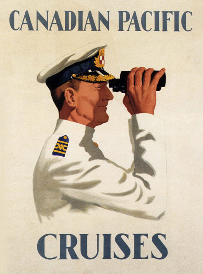 Canadian Pacific Liner Captain Spy Glass 1925 | Sex Appeal Vintage Ads and Covers 1891-1970