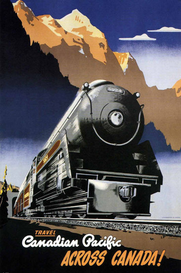 Canadian Pacific Travel Across Canada 1947 | Vintage Travel Posters 1891-1970